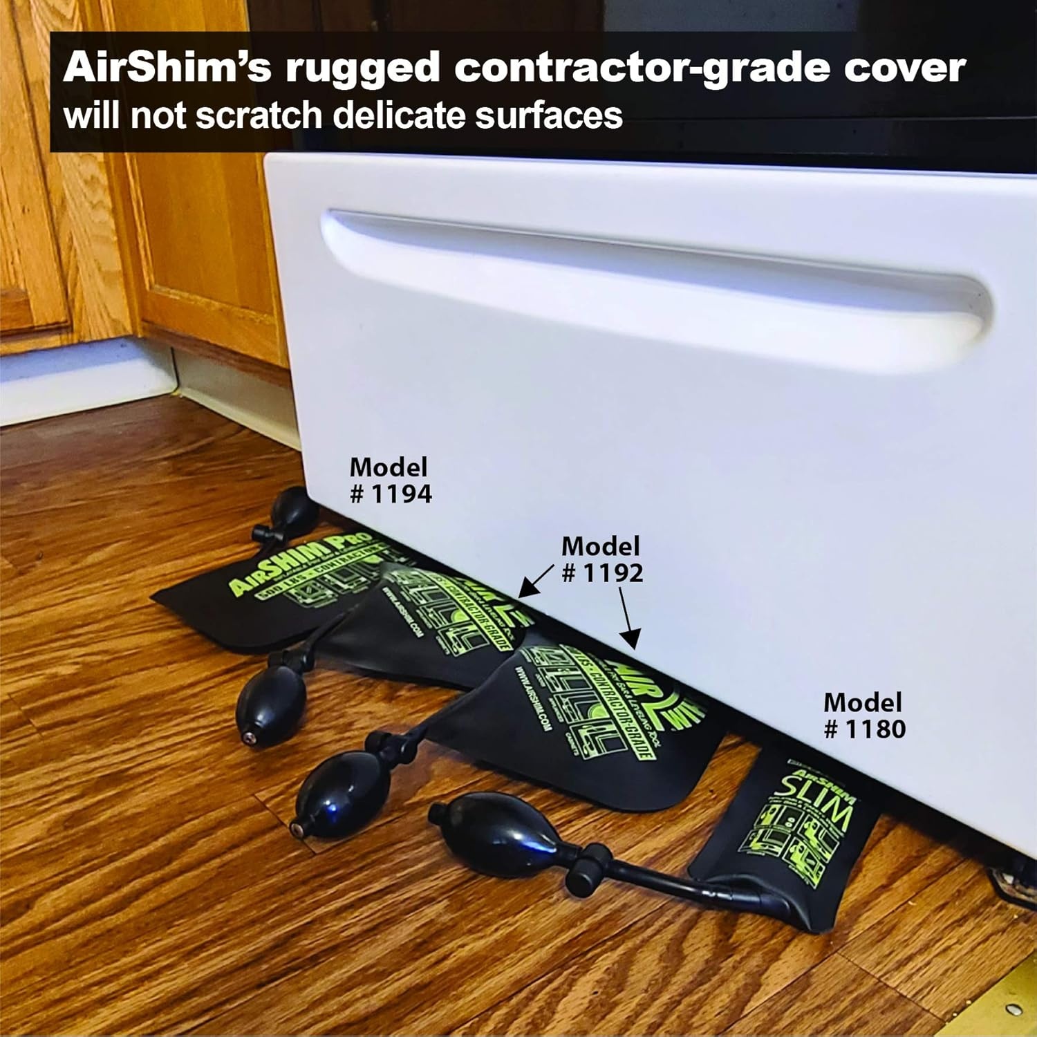 image:imageCalculated Industries 1132 AirShim Inflatable Pry Bars and Leveling Tools 4pc Value Pack 2 Original AirShims 1 AirShim Pro XL and 1 AirShim Slim ContractorGrade Pump Wedges Set of 4