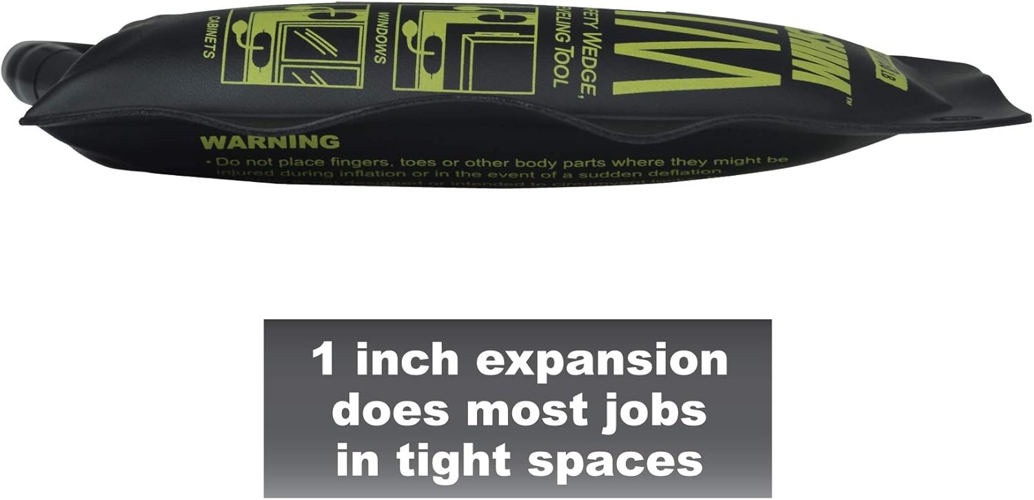 image:imageCalculated Industries 1180 AirShim Slim Inflatable Elevator Door Wedge Safety Wedge amp Pry Bar amp Leveling Tool For Installers Mechanics amp Inspectors 150 Lb Rating