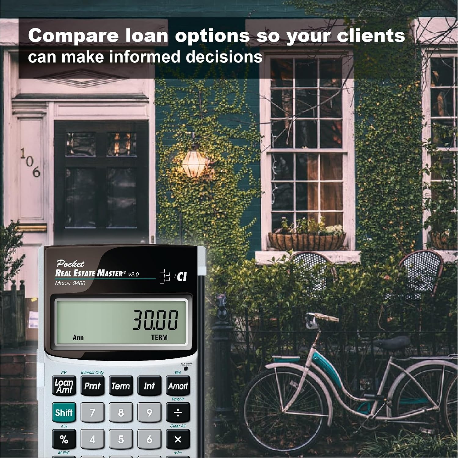 image:imageCalculated Industries 3400 Pocket Real Estate Master Financial Calculator Pocket mortgage calc solves payments loan amount interest term amortization remaining balance future value amp date math