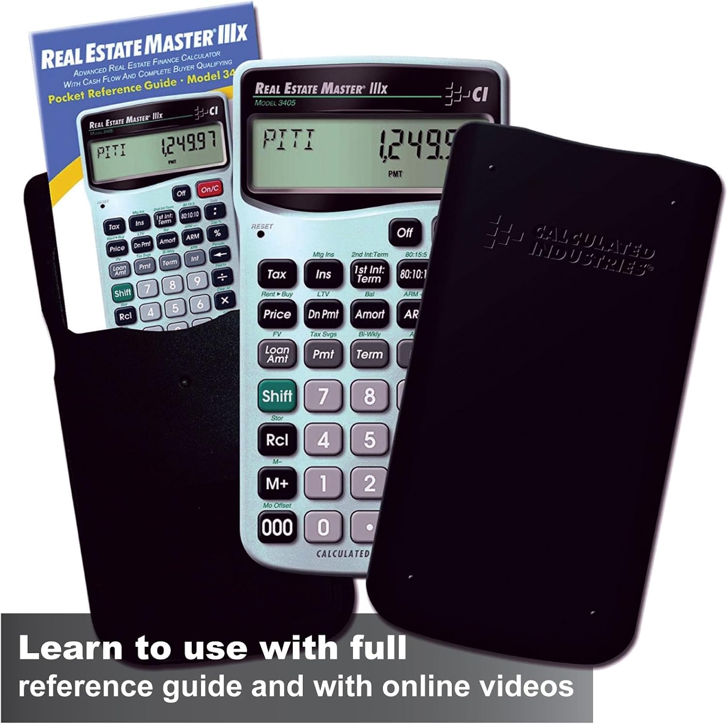 image:imageCalculated Industries 3405 Real Estate Master IIIx Residential Real Estate Finance Calculator ClearlyLabeled Function Keys Simplest Operation Solves Payments Amortizations ARMs Combos More Residential RE Finance Clearly Labeled Function Keys Simplest Operation Solves Payments Amortizations ARMs amp Combos