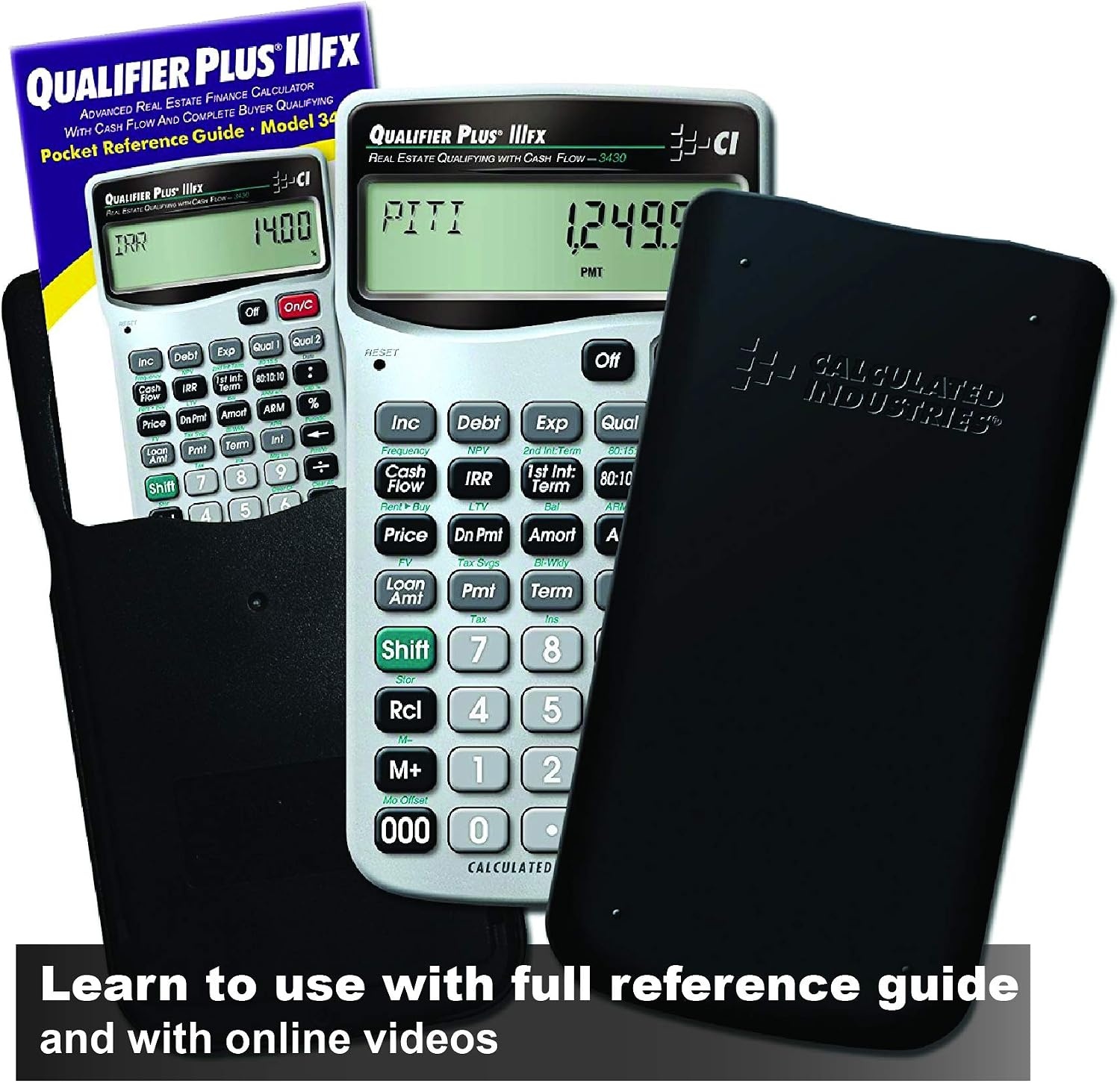 image:imageCalculated Industries 3430 Qualifier Plus IIIfx Real Estate Calculator Advanced Mortgage Finance ClearlyLabeled Keys Buyer PreQualifying Payments amp Amortizations ARMs Combos FHAVA