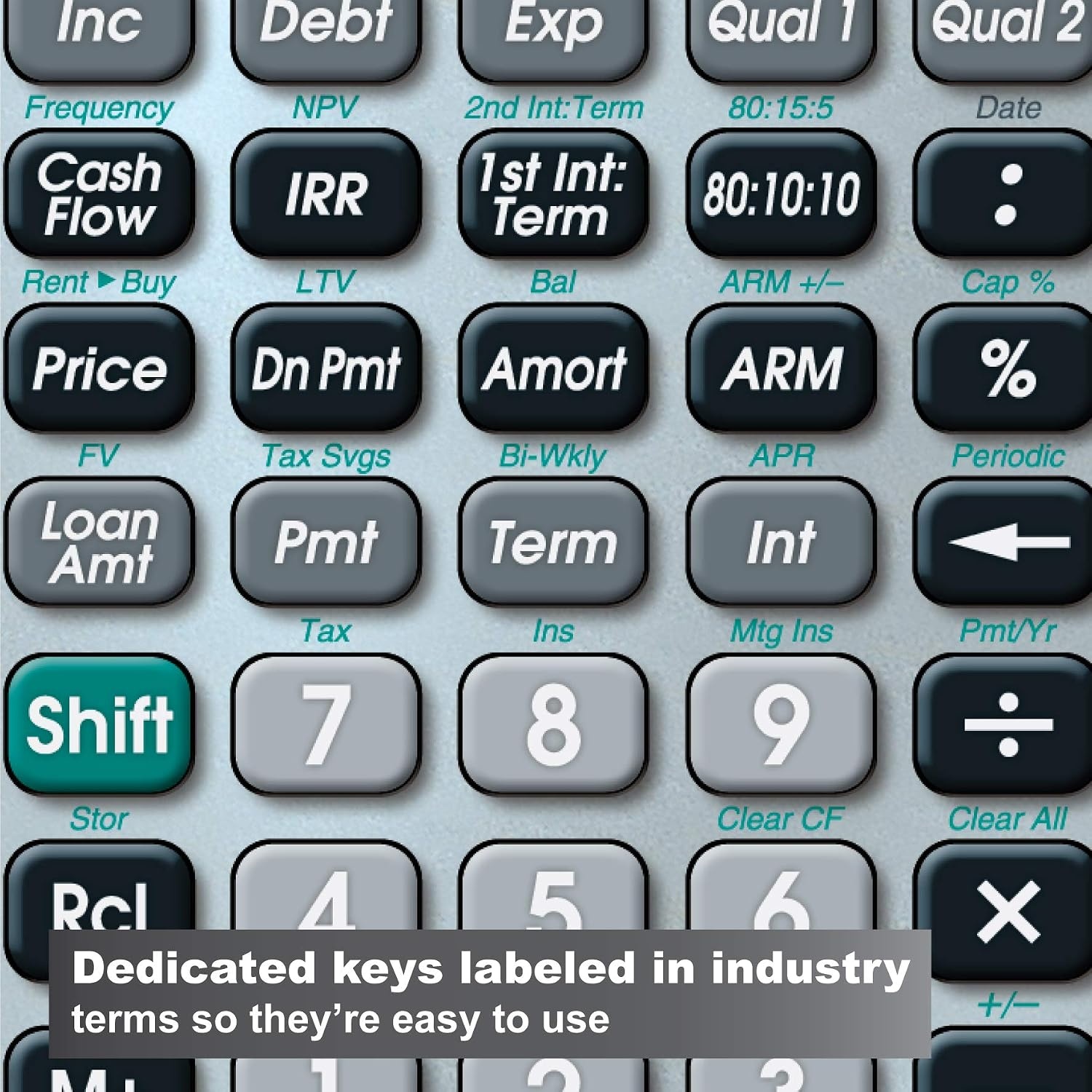 image:imageCalculated Industries 3430 Qualifier Plus IIIfx Real Estate Calculator Advanced Mortgage Finance ClearlyLabeled Keys Buyer PreQualifying Payments amp Amortizations ARMs Combos FHAVA