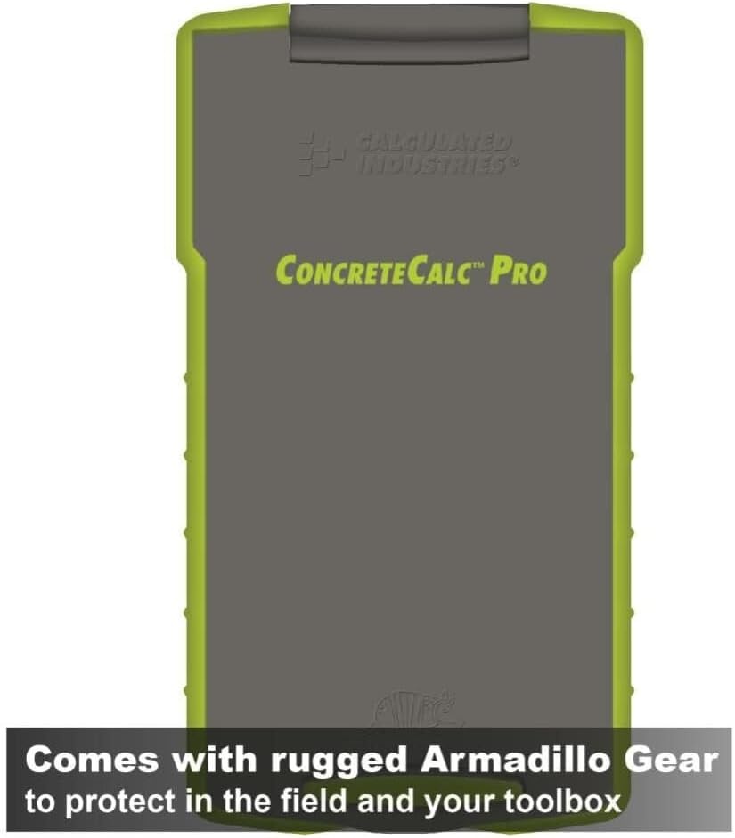 image:imageCalculated Industries 4225 ConcreteCalc Pro Advanced FeetInchFraction Metric ConstructionMath Calculator Tool for Concrete Masonry Paving Contractors and Estimators Advanced FeetInchFraction Metric For Concrete Masonry Paving Contractors and Estimators