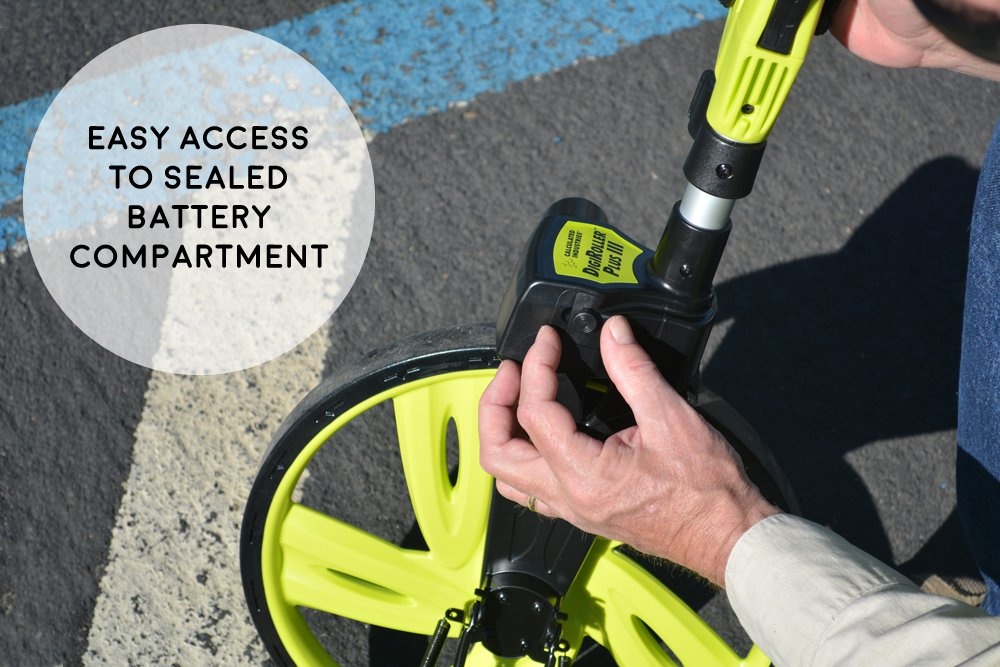 image:imageCalculated Industries 6575 DigiRoller Plus III 125 Inch Estimators Electronic Distance Measuring Wheel with Large Backlit Digital Display Measure in Feet Inches Meters Yards FREE Carrying PackMeasuring Wheel