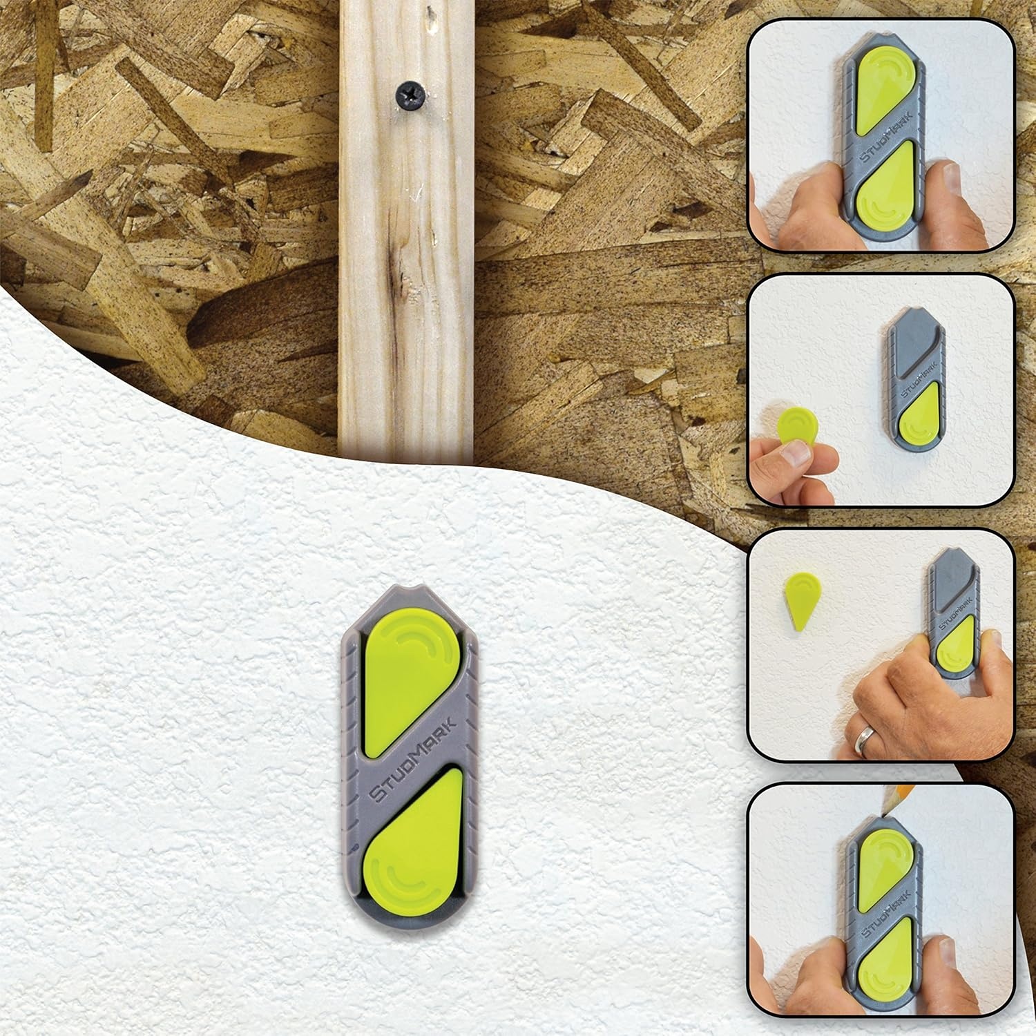 image:imageCalculated Industries 7310 StudMark Magnetic Stud Finder with 2 Removable Magnet Markers Finds amp Marks up to 3 Stud Locations Updated 2020 More Powerful Rare Earth Magnets No Batteries NeededStud Finder