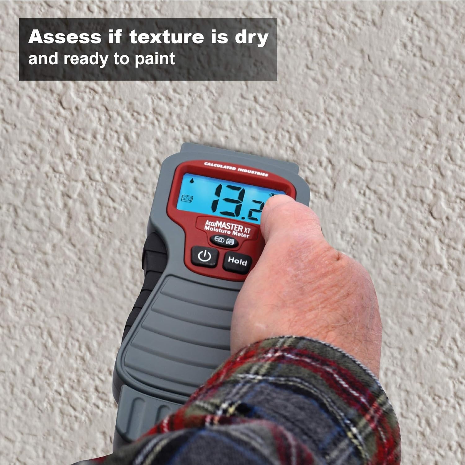 image:imageCalculated Industries 7440 AccuMASTER XT Digital Moisture Meter Handheld Pin Type Backlit LCD Display Detects Leaks Damp and Moisture in Wood Walls Ceilings Carpet and Firewood Handheld Pin Type Backlit LCD Display Detects Leaks Damp and Moisture For Wood Walls Ceilings Carpet FirewoodPinType Backlit LCD