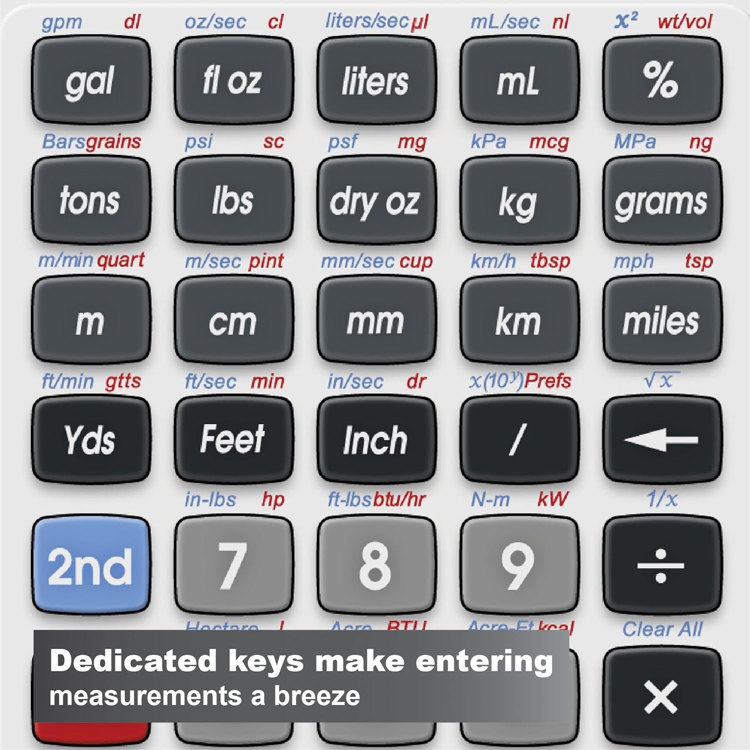 image:imageCalculated Industries 8030 ConversionCalc Plus Conversion Calculator 70 Units 500 Professional Conversion Combinations