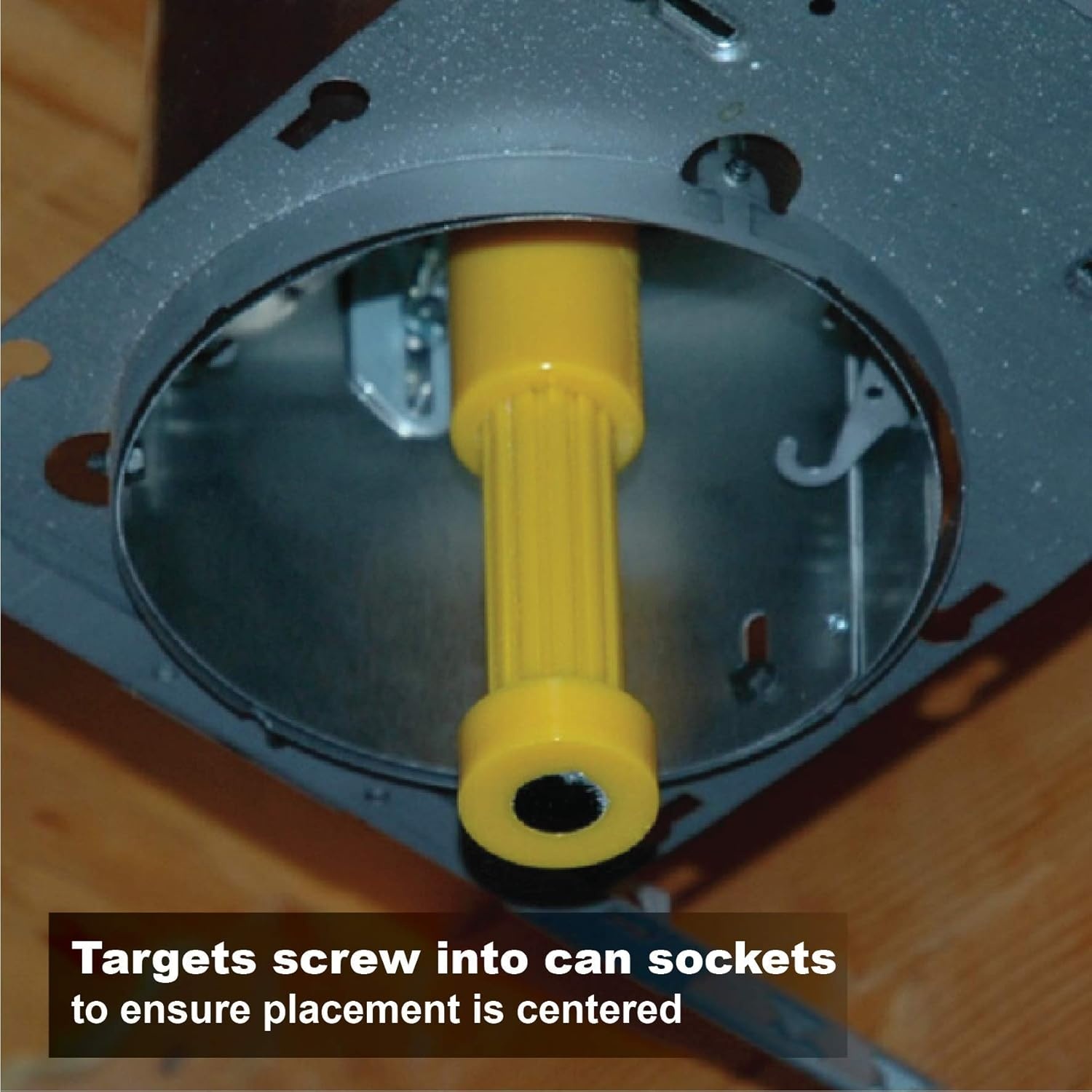image:imageCalculated Industries 8110 Center Mark Drywall Recessed Lighting Cutout Magnetic Locator Tool for NonLED Cans Yellow