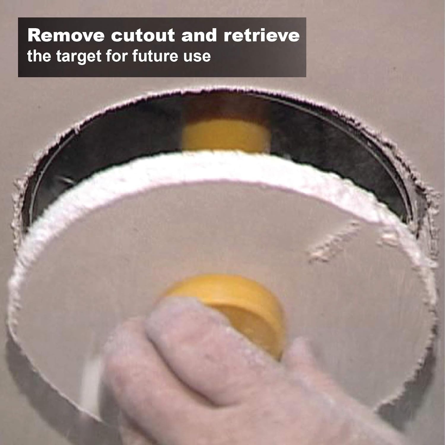 image:imageCalculated Industries 8110 Center Mark Drywall Recessed Lighting Cutout Magnetic Locator Tool for NonLED Cans Yellow