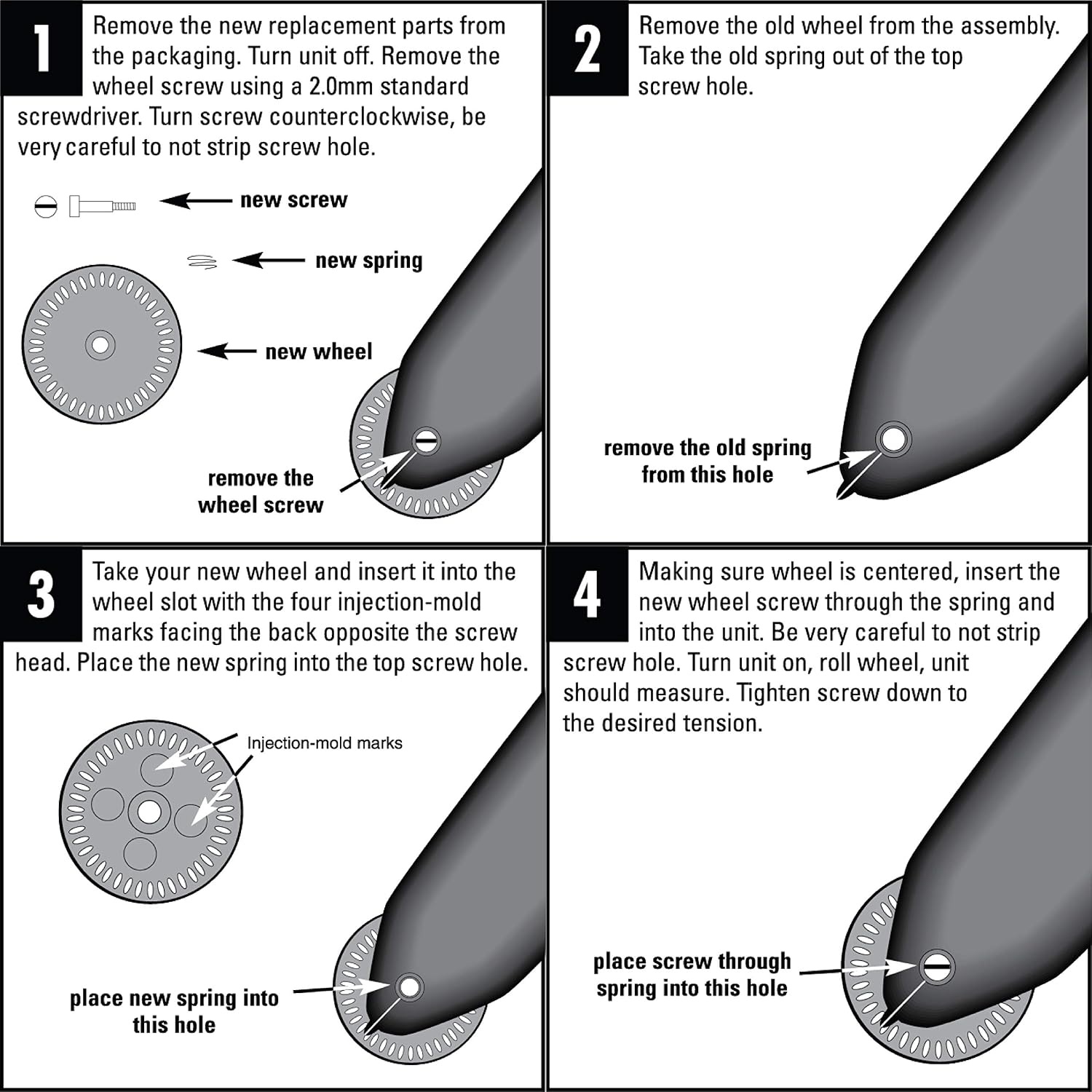 image:imageCalculated Industries Scale Master Pro XE Measure Wheel Kit with Axle Screw Small