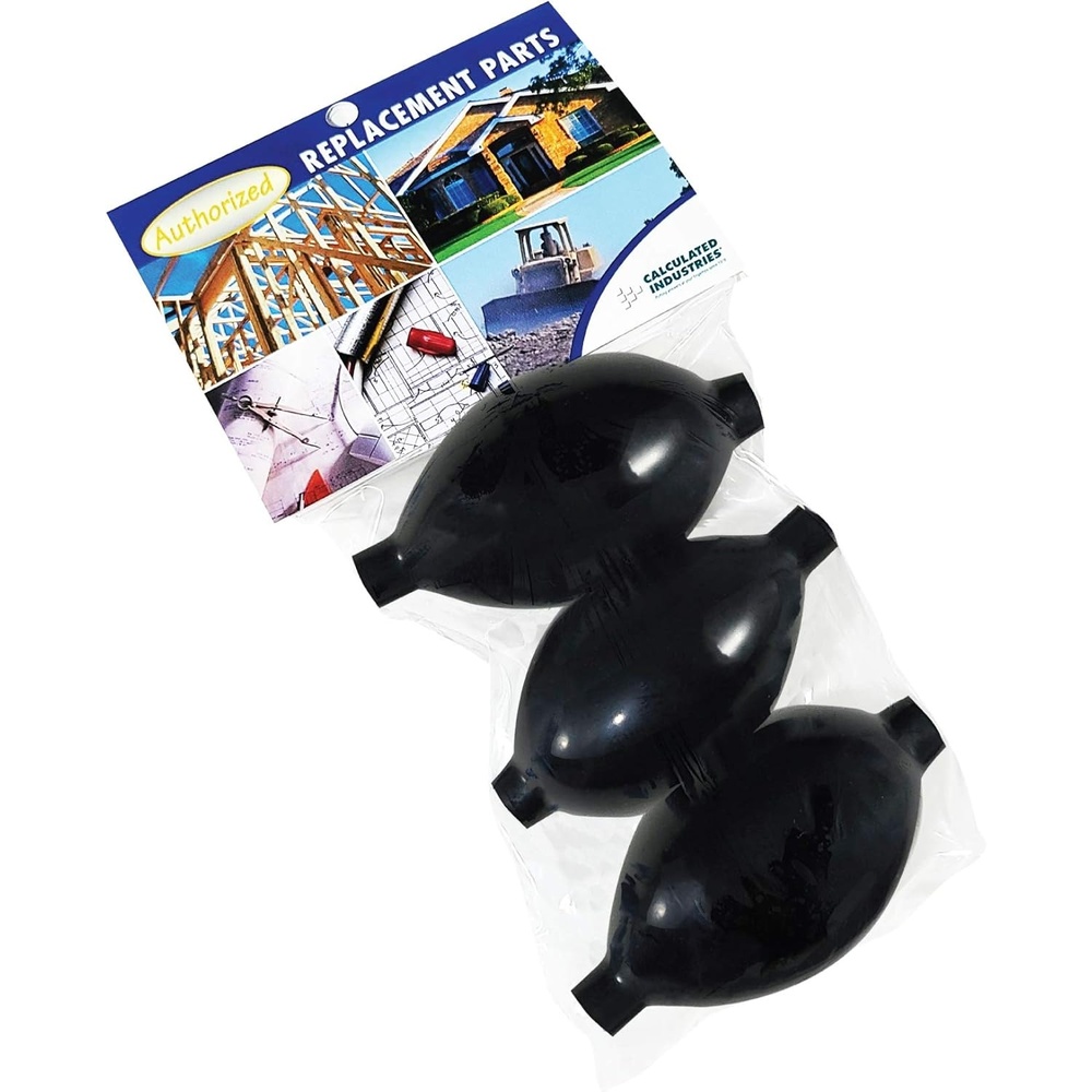 image:imageCalculated Industries 1103 AirShim Inflation Bulbs Value Pack 3 Genuine Air Shim Rubber Inflation Pump Bulbs Fits Most Brands UniversalFit Replacements or Spares Black 3 inch long 3Pack