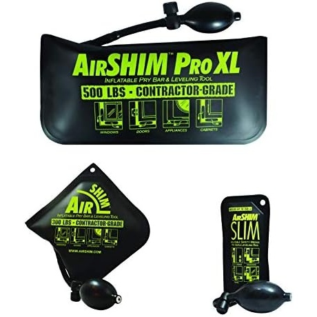 image:imageCalculated Industries 1134 AirShim Inflatable Pry Bars and Leveling Tools 3pc Value Pack  Original AirShim AirShim Pro XL and AirShim Slim  ContractorGrade Alignment Pump Wedges  Set of 3