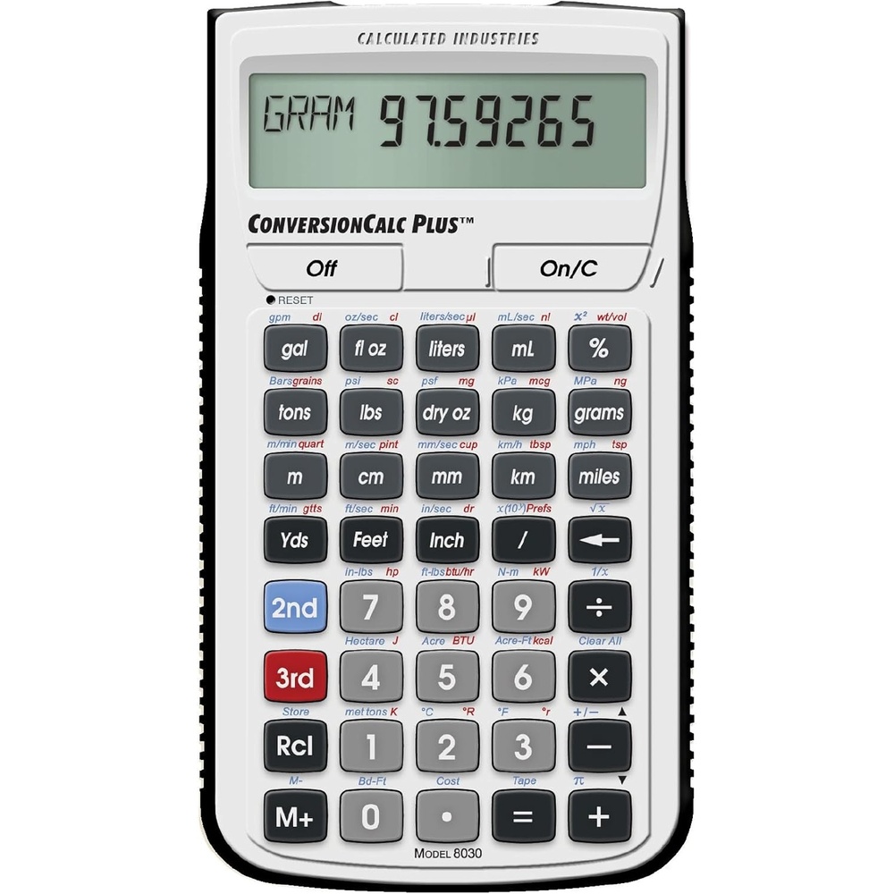 image:imageCalculated Industries 8030 ConversionCalc Plus Conversion Calculator 70 Units 500 Professional Conversion Combinations