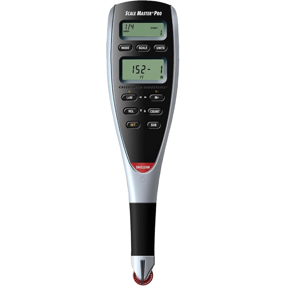 image:imageCalculated Industries Scale Master Pro 73Inch Digital Plan Measure 6025 72 Builtin US Imperial and Metric Scales 6 Custom Scales for OutofScale PlansWithout Kit