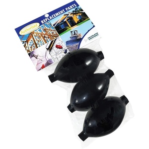 Calculated Industries 1103 AirShim Inflation Bulbs Value Pack – 3 Genuine Air Shim Rubber Inflation Pump Bulbs | Fits Most Brands Universal-Fit Replacements or Spares | Black, 3 ¼ inch long | 3-Pack