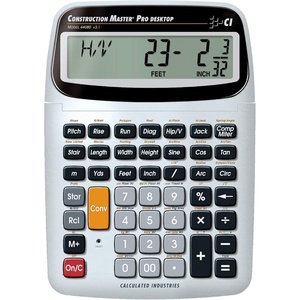 Calculated Industries 4065 Construction Master Pro Advanced Construction Math Feet-inch-Fraction Calculator for Contractors, Estimators, Builders, Framers, Remodelers, Renovators and Carpenters | Advanced Construction Math, Feet-Inch-Fractions, For Contractors, Estimators, Builders(Desktop)
