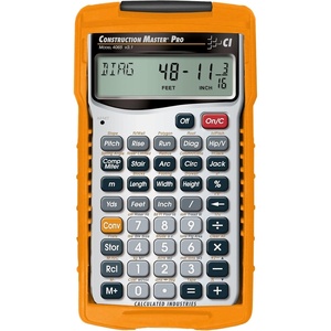 Calculated Industries 4065 Construction Master Pro Advanced Construction Math Feet-inch-Fraction Calculator for Contractors, Estimators, Builders, Framers, Remodelers, Renovators and Carpenters | Advanced Construction Math, Feet-Inch-Fractions, For Contractors, Estimators, Builders(Handheld)