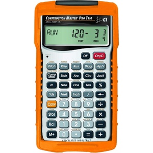 Calculated Industries 4080 Construction Master Pro Trig Calculator | Advanced Construction Math, Feet-Inch-Fraction, Full Trig Function(Calculator)