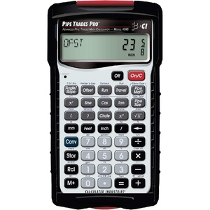 Calculated Industries 4095 Pipe Trades Pro Advanced Pipe Layout and Design Math Calculator Tool for Pipefitters, Steamfitters, Sprinklerfitters and Welders | Built-in Pipe Data for 7 Materials , White | Advanced Pipe Layout and Design Math, For Pipefitters, Steamfitters, Sprinklerfitters and Welders(Silver)