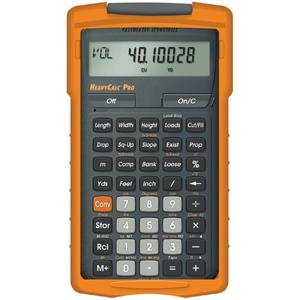 Calculated Industries 4325 HeavyCalc Pro Construction Math Calculator | Feet-Inch, Tenths, Yards and Metric, For Engineers, Estimators, Excavators, Highway Contractors, Heavy Equipment Operators