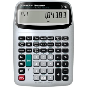 Calculated Industries 43430 Qualifier Plus IIIfx Desktop PRO Calculator | Real Estate Mortgage Finance, Clearly-Labeled Keys, Buyer Pre-Qualifying, Payments, Amortizations, ARMs, Combos, FHA/VA
