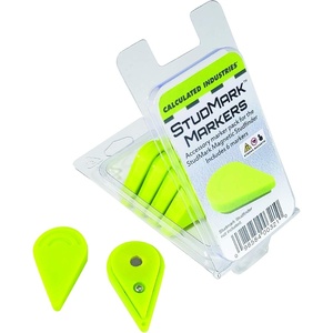 Calculated Industries 7356 StudMark Replacement Markers Value Pack | 6-Piece Magnetic Marker Accessory Set | Mark Multiple Stud Locations | Rare Earth Magnets | Markers Only – 6-Pcs